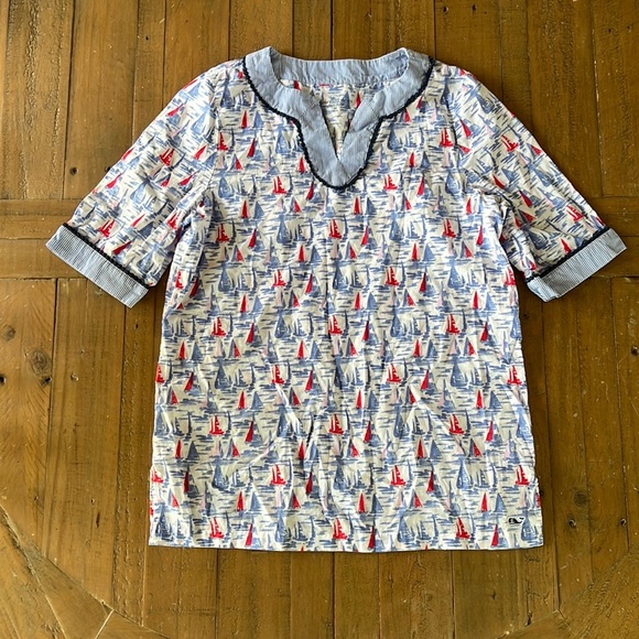 Vineyard vines sailboat swim cover - Picture 1 of 5